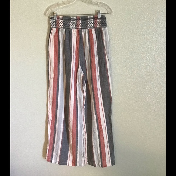 Style Me Pants - Style Me  Linen Blend Wide Leg Pant